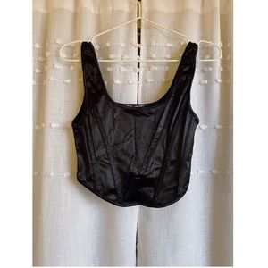 Topshop Corset Crop Top